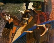 斯坦利斯宾塞 - Swan Upping at Cookham